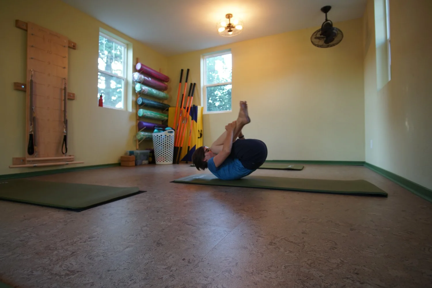 Pilates rolling exercise